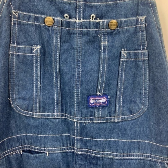 Big Smith dark wash Carpenter overalls - Picture 6 of 12